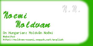 noemi moldvan business card